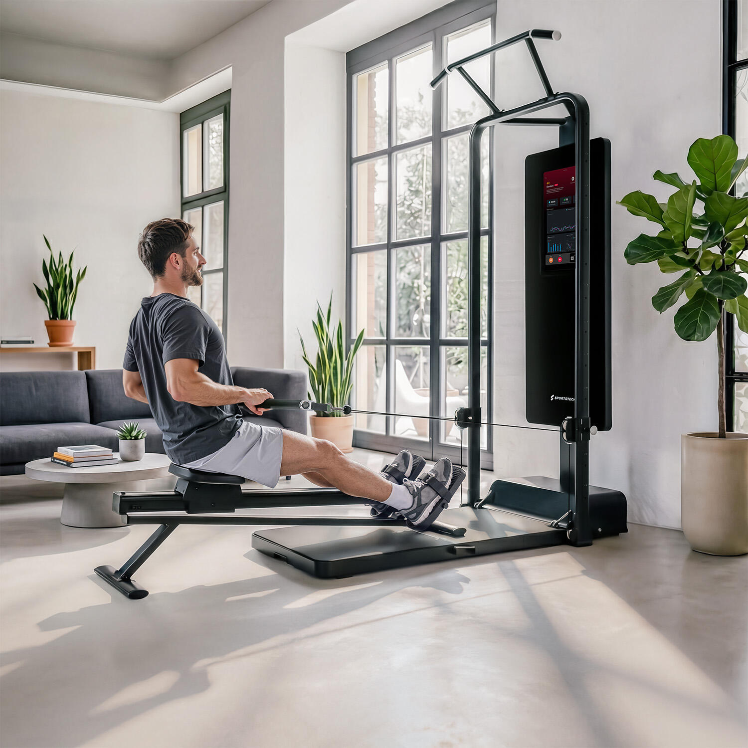 Sportstech sGymRower vogatore cavo, fino 120 kg, sGym Pro 4/7