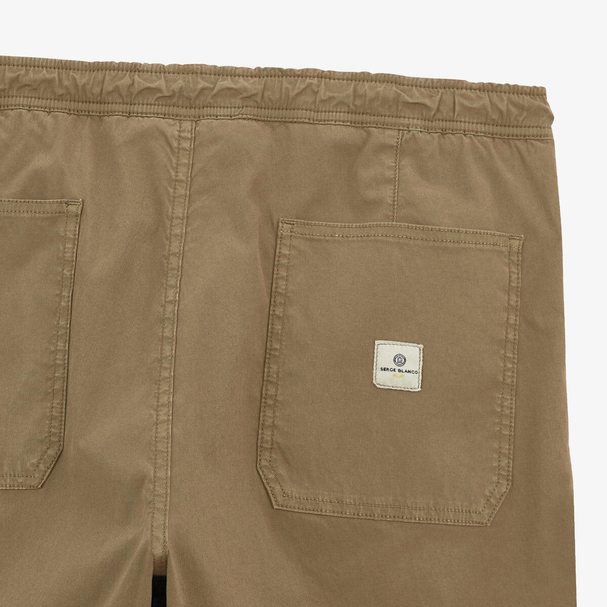 Bermudas 743 con cintura elástica beige 4/4