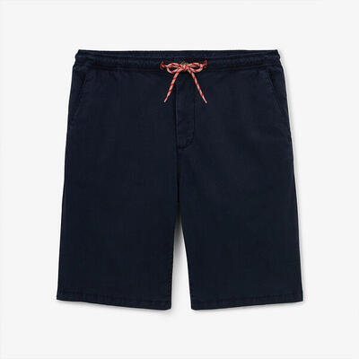Bermuda 743 met elastische tailleband marineblauw