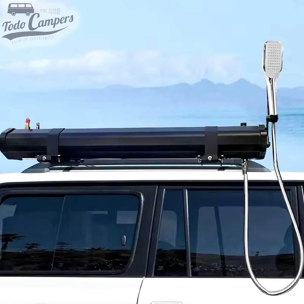 Depósito con ducha portátil para baca Carbest Roadshower - 20 litros 5/6