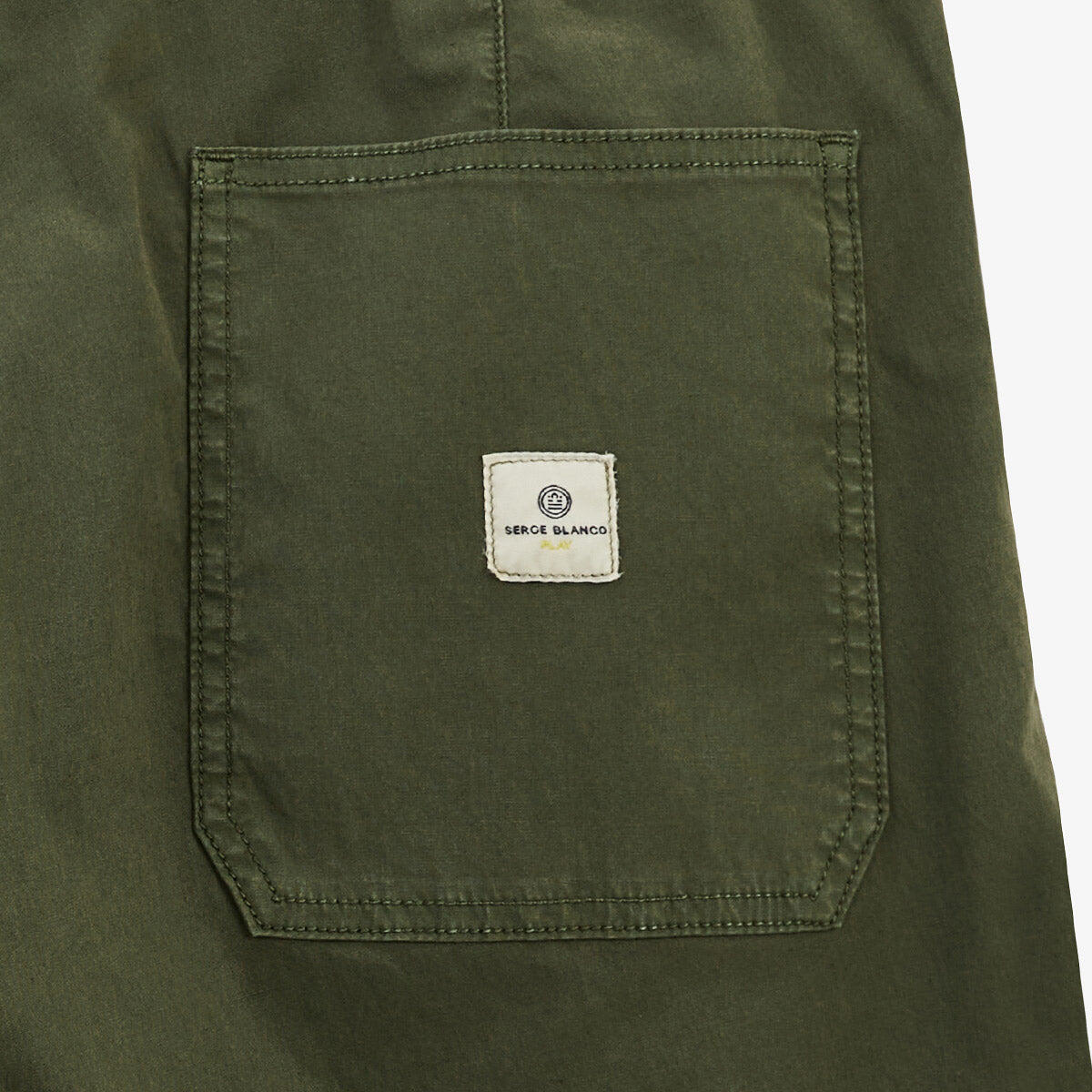 Bermuda 743 con elastico in vita verde militare 5/6