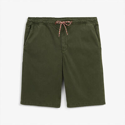 Bermuda 743 met elastische tailleband in legergroen
