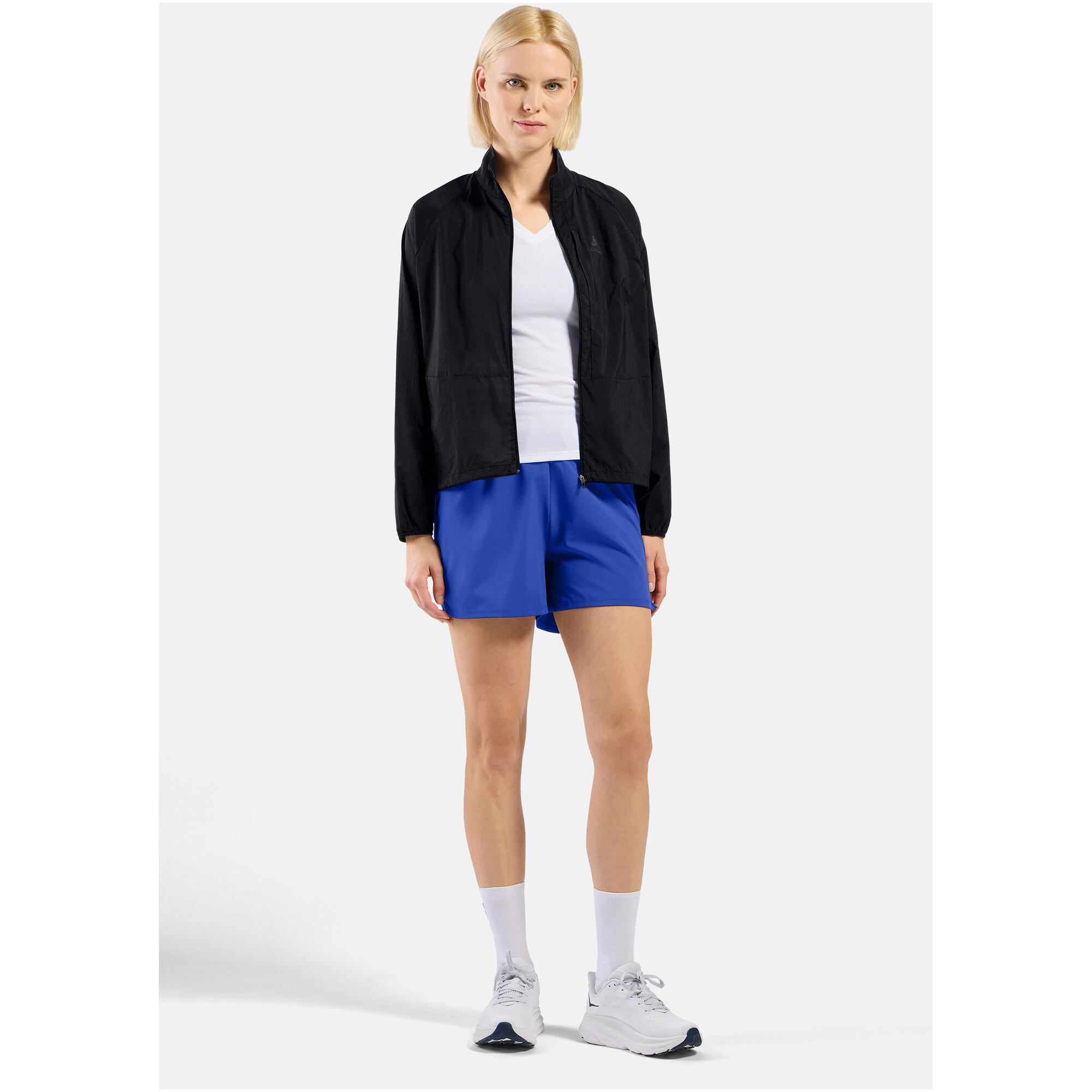 Spodenki damskie ODLO Short ESSENTIAL 4 INCH niebieskie 3/6