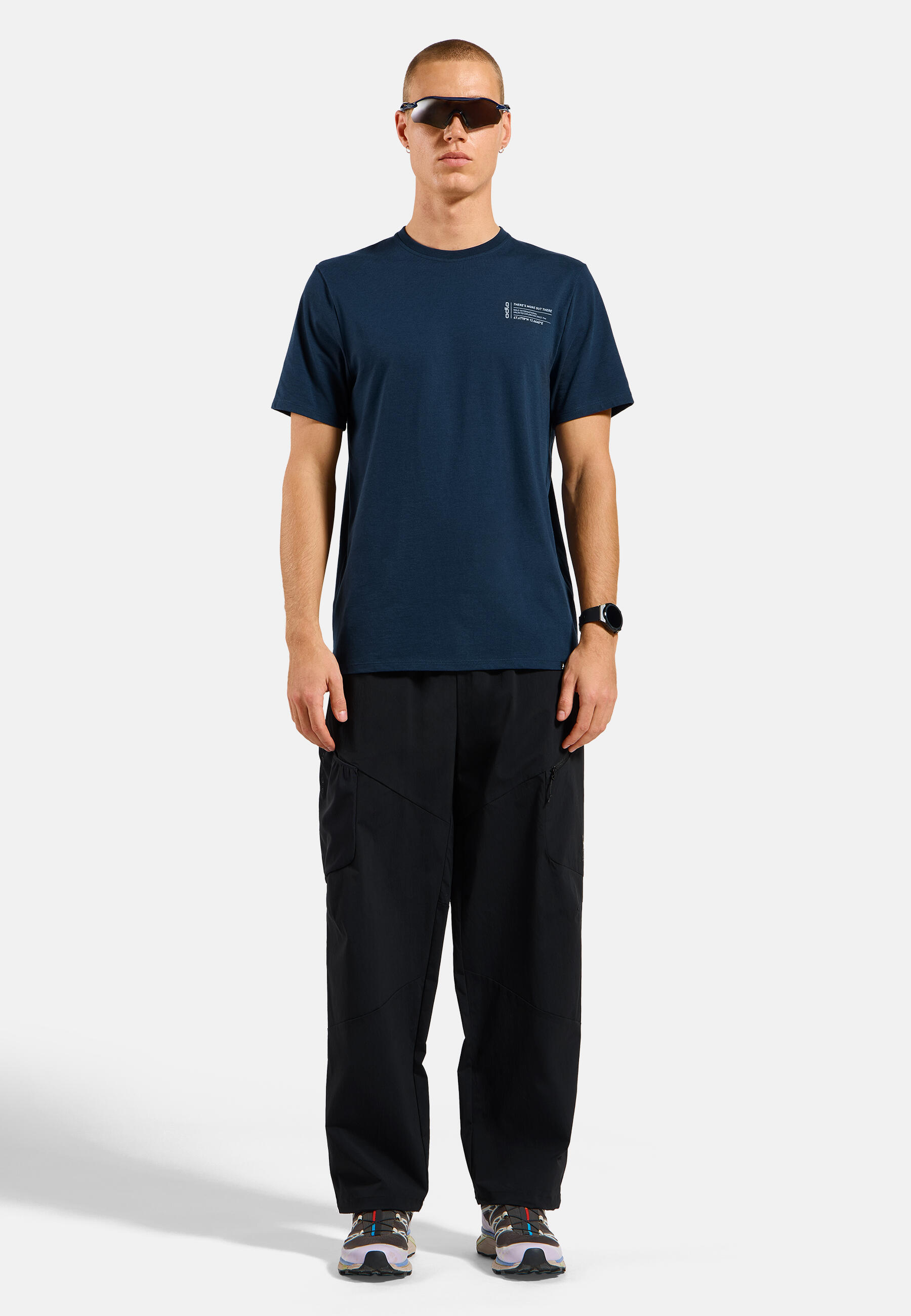 Koszulka z krótkim rękawem męska ODLO T-shirt crew neck s/s COTTON BLEND 3/7