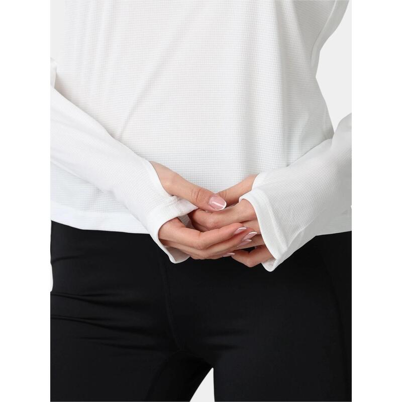 Tricou cu maneci lungi, pentru sport Stealth Spring Long Sleeve Hoodie femei