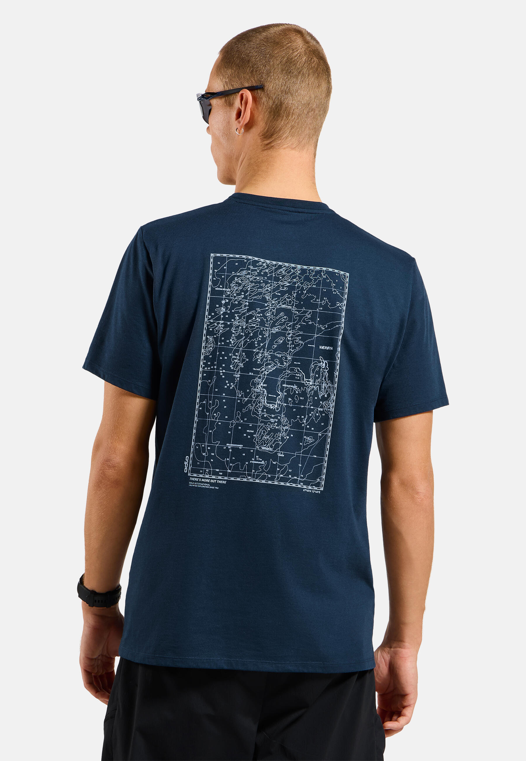 Koszulka z krótkim rękawem męska ODLO T-shirt crew neck s/s COTTON BLEND 2/7