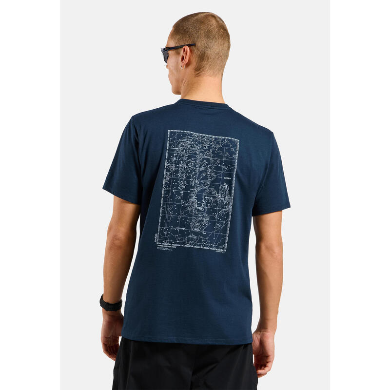 Koszulka z krótkim rękawem męska ODLO T-shirt crew neck s/s COTTON BLEND