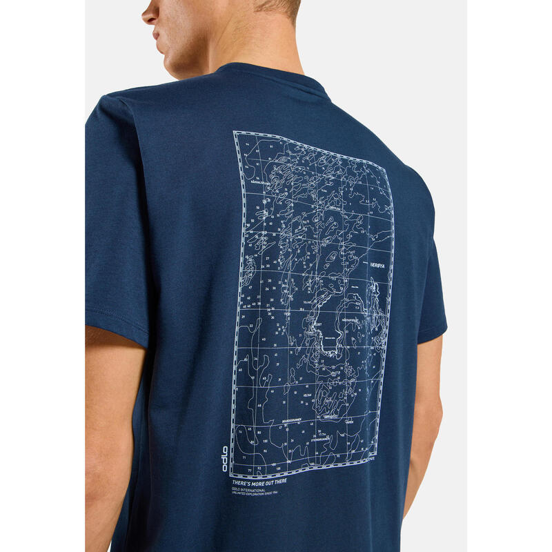 Koszulka z krótkim rękawem męska ODLO T-shirt crew neck s/s COTTON BLEND