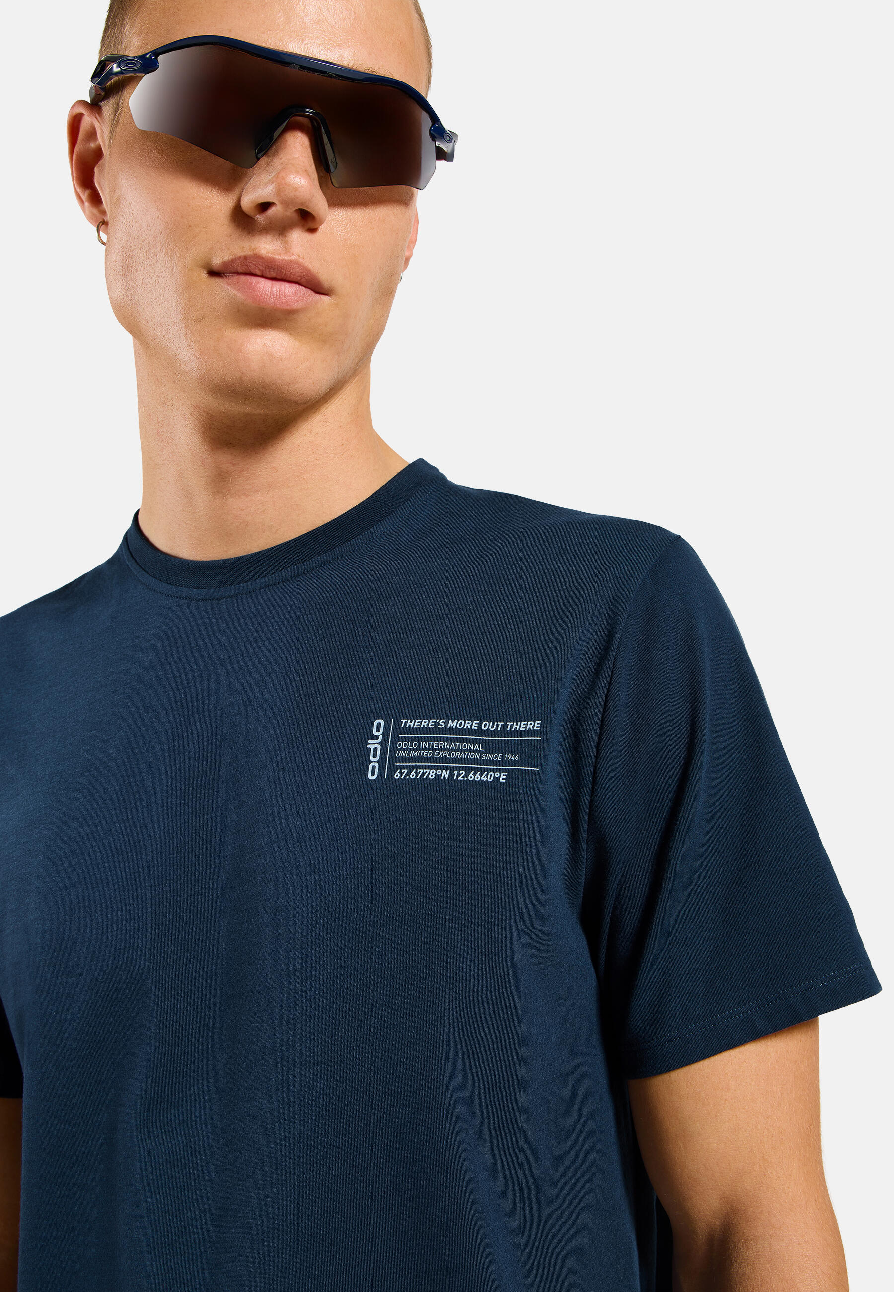 Koszulka z krótkim rękawem męska ODLO T-shirt crew neck s/s COTTON BLEND 4/7