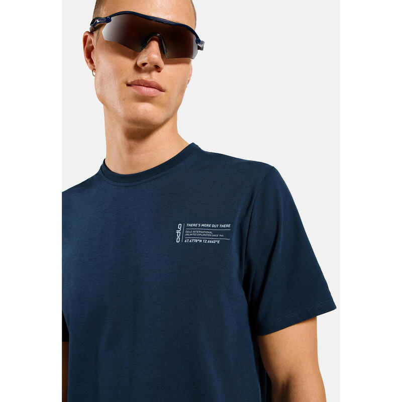 Koszulka z krótkim rękawem męska ODLO T-shirt crew neck s/s COTTON BLEND