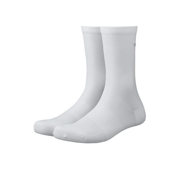 Chaussettes de cyclisme Shimano Performance - Blanches - Lot de 3 - M/L (41-44) 3/4