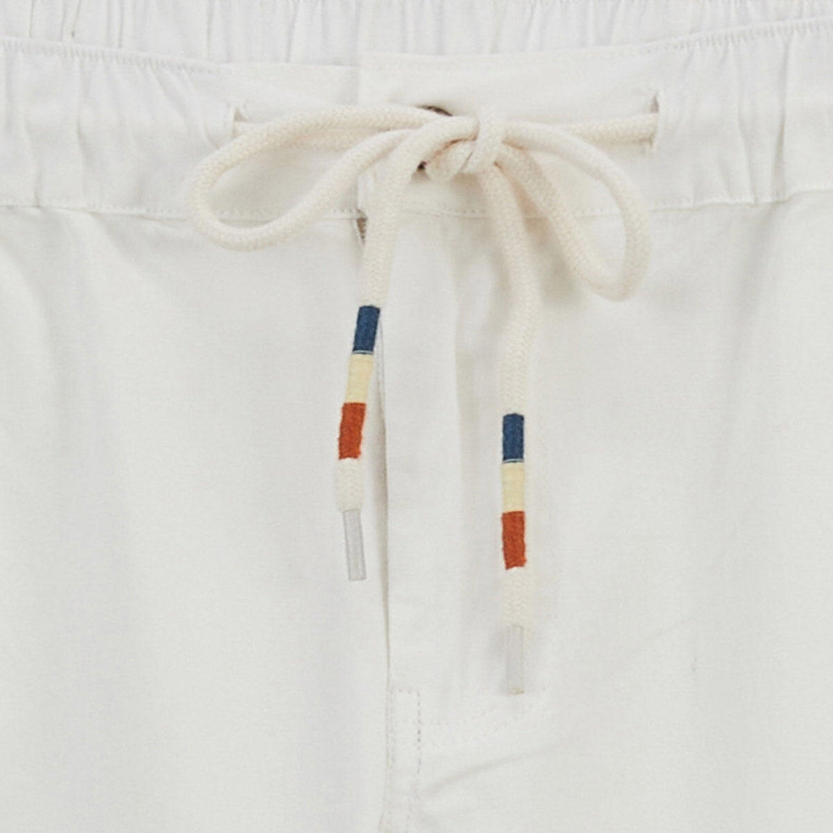 Pantaloni 549 con elastico in vita in cotone bianco sporco 4/5