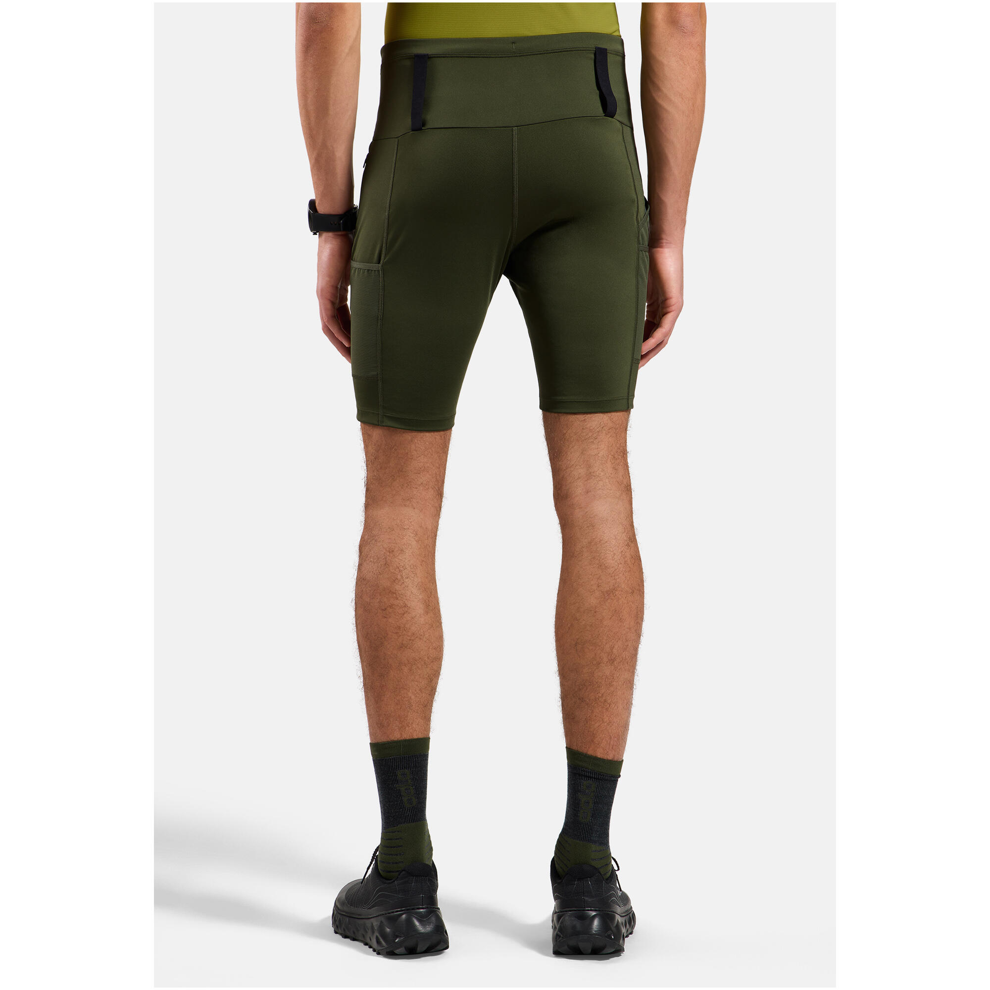Spodenki  męskie ODLO Tights short X-ALP TRAIL CARGO zielone 2/7
