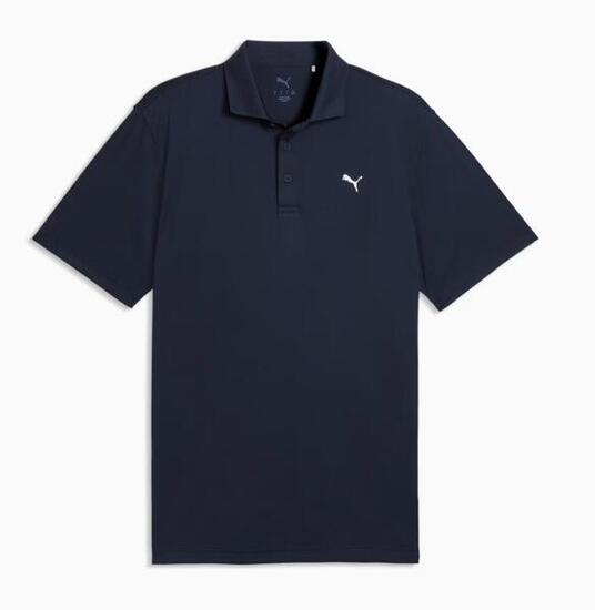 Polo da golf da uomo Puma Pure 3.0 LC blu navy