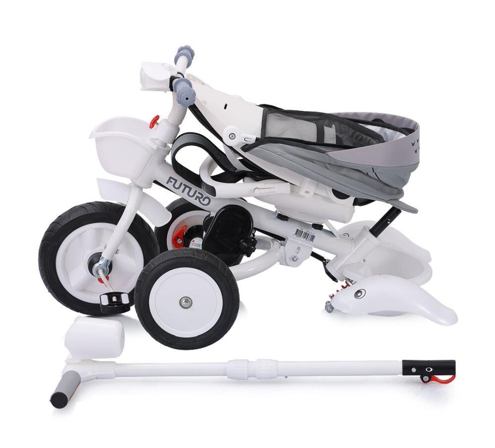 Infantil Paseo Triciclo capota giratorio reclinable FUTURO Cow 5/5