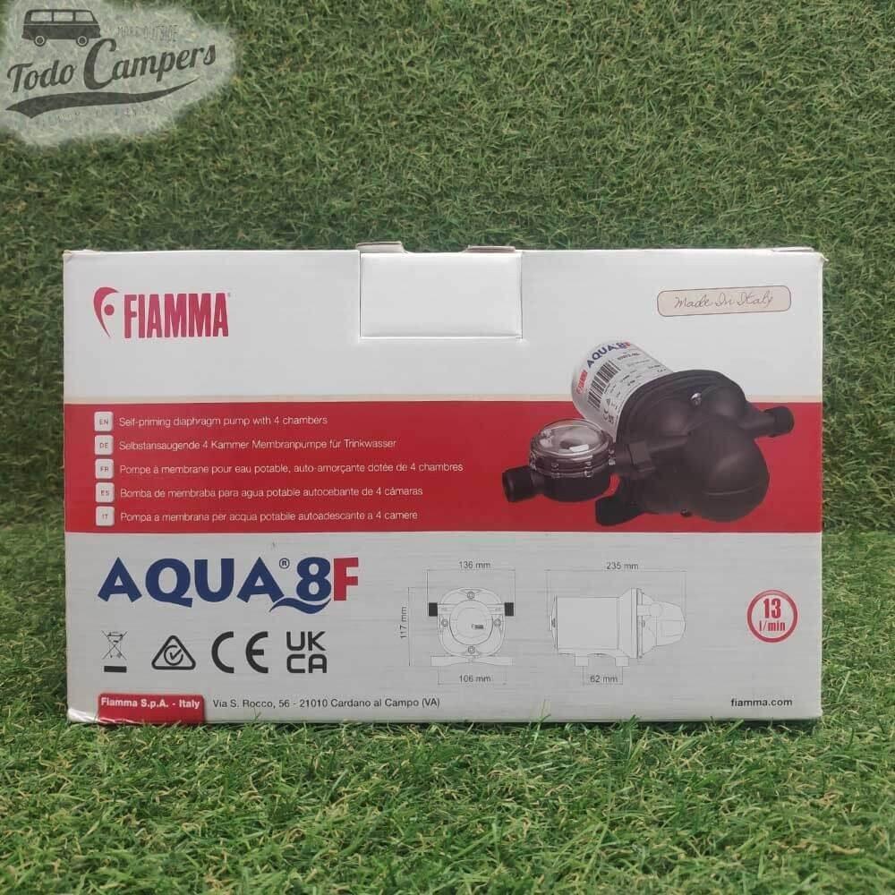 Bomba de presión 12 V de 4 cámaras Fiamma Aqua 8F - 13 Litros 5/7