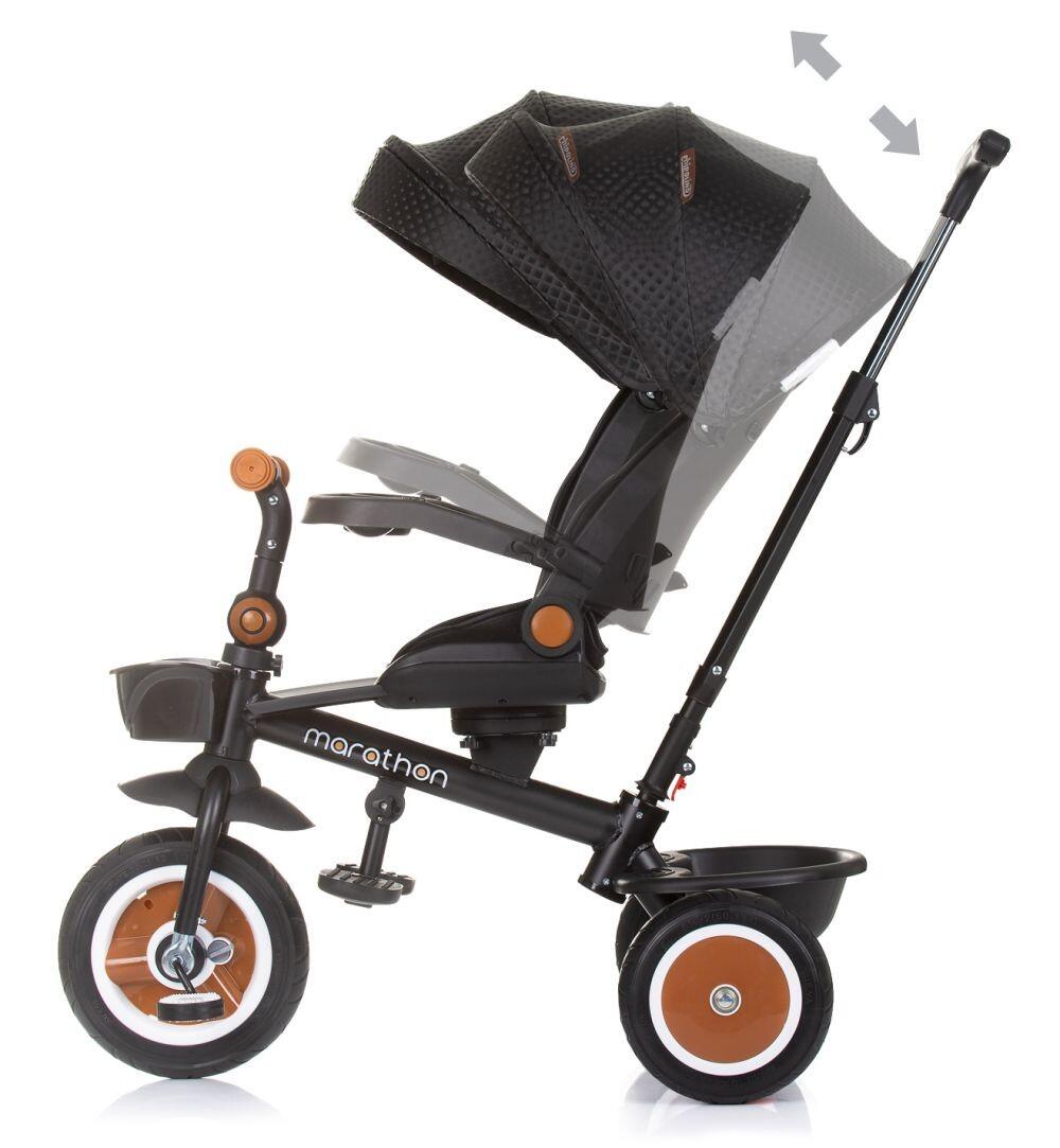Infantil Paseo Triciclo evolutivo 2 en 1 empuje y pedales MARATHON Obsidian 3/5