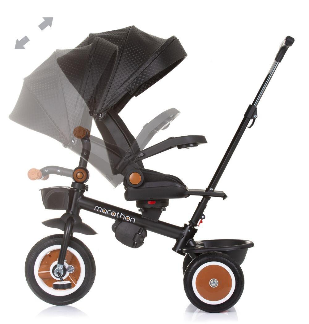 Infantil Paseo Triciclo evolutivo 2 en 1 empuje y pedales MARATHON Obsidian 4/5