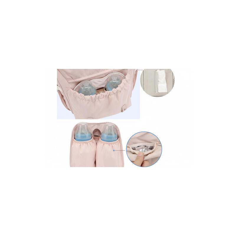 Rucsac multifunctional pentru scutece bebelusi, buzunare multiple, 40x30x15 cm