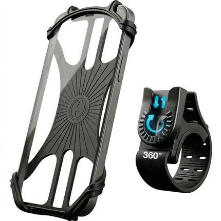 Support pour telephone a velo avec systeme a clic & coussinet en silicone
