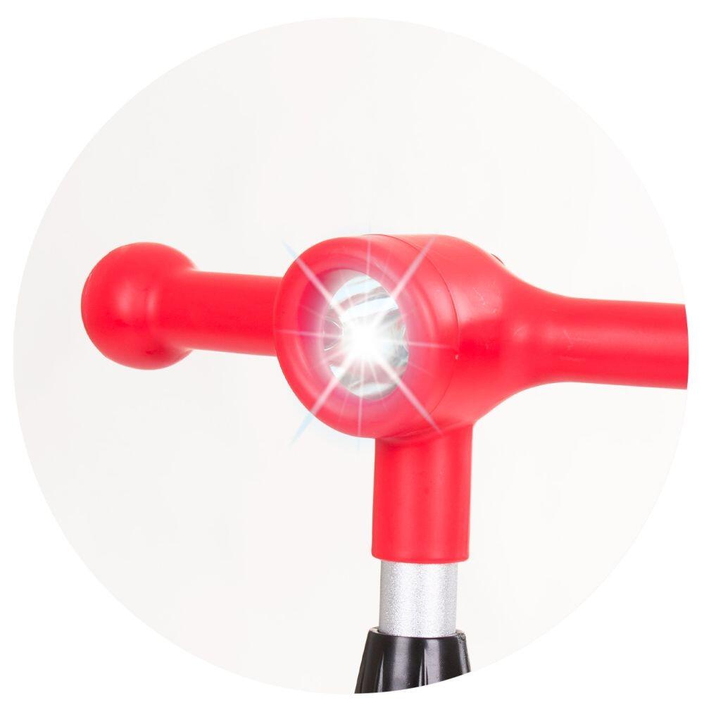 Infantil Paseo Patinete plegable aluminio ORBIT LED 3 ruedas Red 4/5