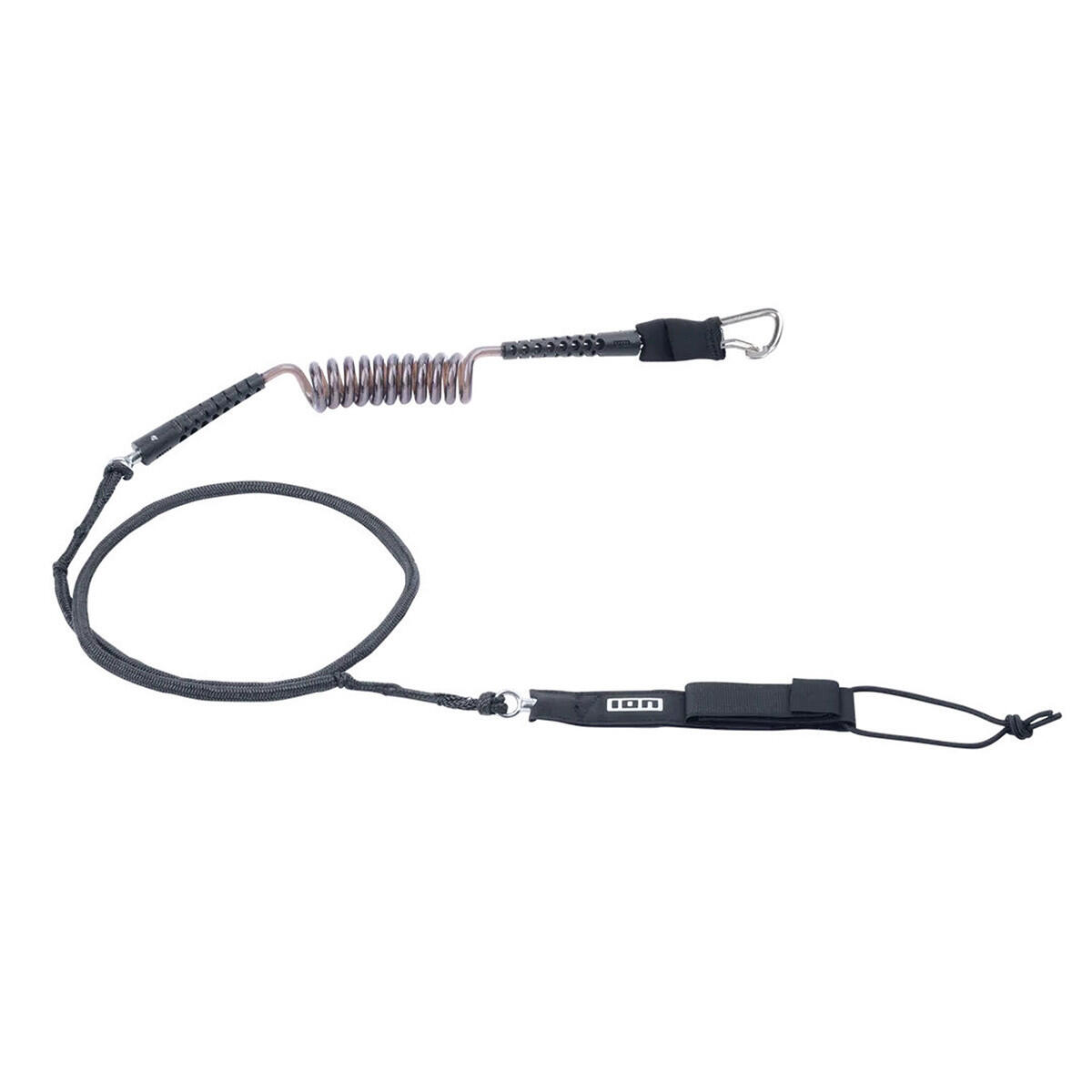 Leash ION Wing Board Leash Core Hybrid Carabiner Black 2026 1/7