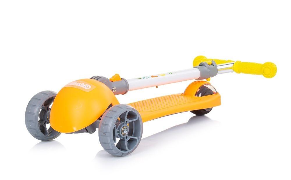 Infantil Paseo Patinete plegable aluminio FUNKY LED 3 ruedas Orange 3/5