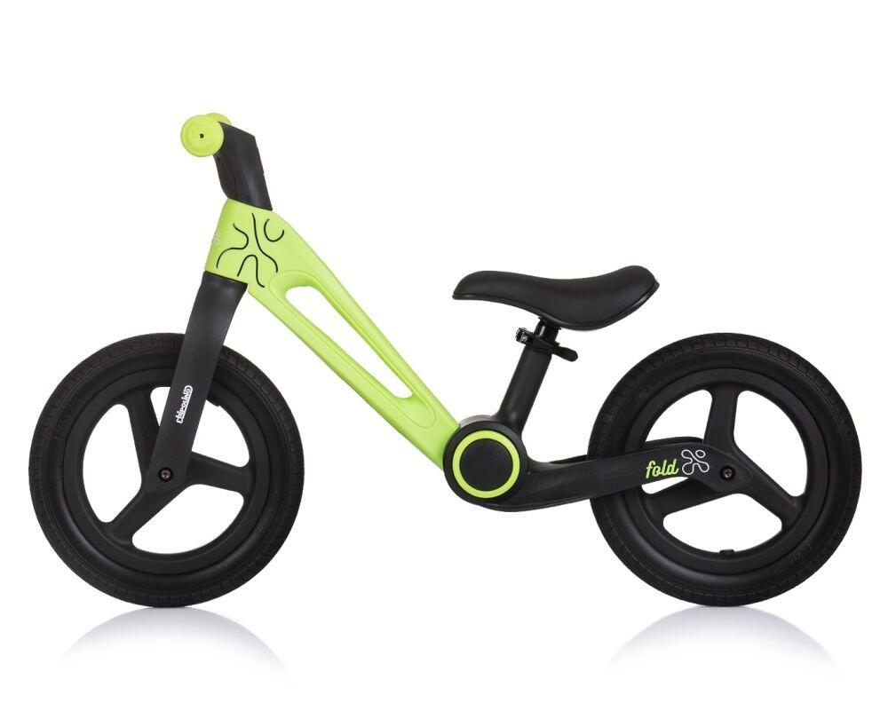 Infantil Paseo Bicicleta equilibrio plegable ajustable FOLD X Green 3/5