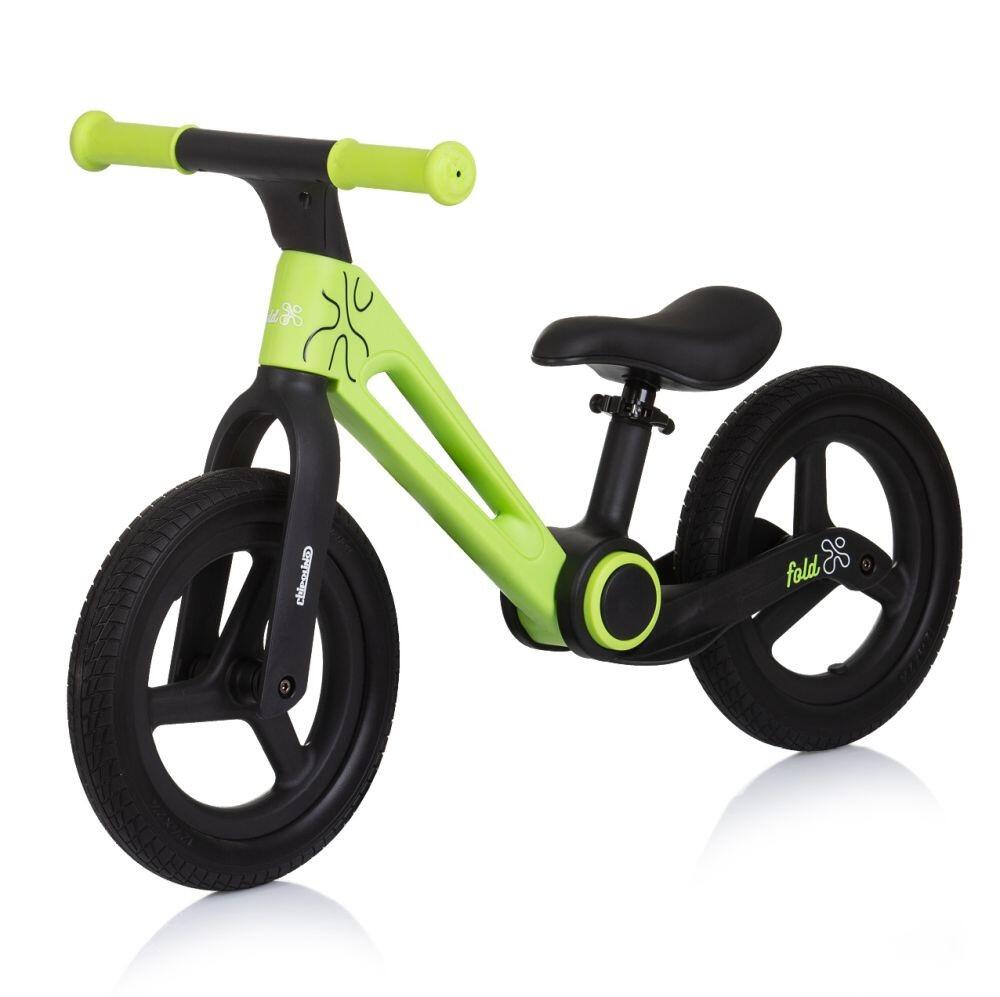 Infantil Paseo Bicicleta equilibrio plegable ajustable FOLD X Green 2/5