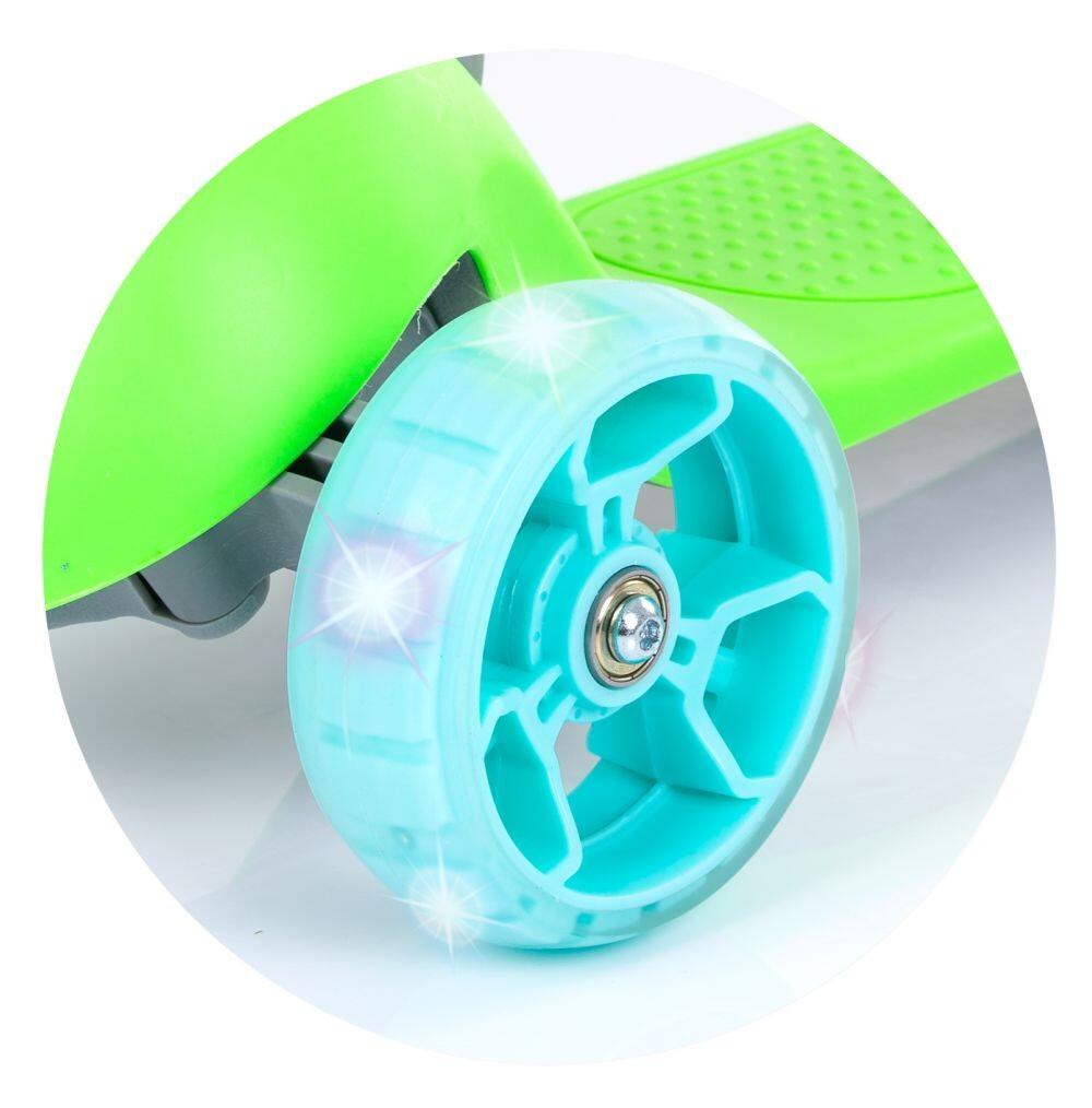 Infantil Paseo Patinete plegable aluminio FUNKY LED 3 ruedas Orange 4/5