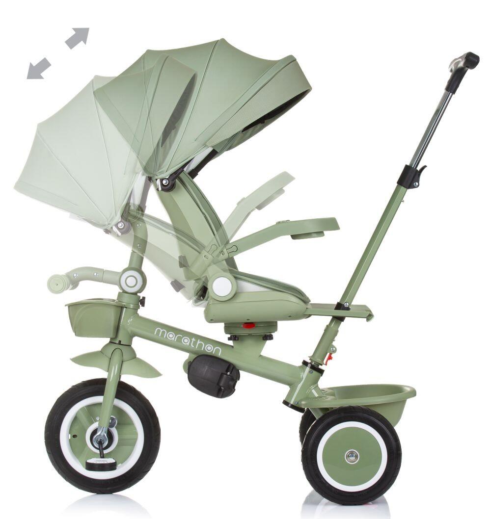Infantil Paseo Triciclo evolutivo 2 en 1 empuje y pedales MARATHON Pastel green 4/5