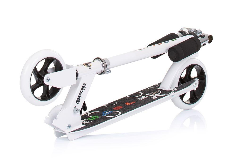 Infantil Paseo Patinete plegable aluminio SHARKY ABEC-7 white 3/3