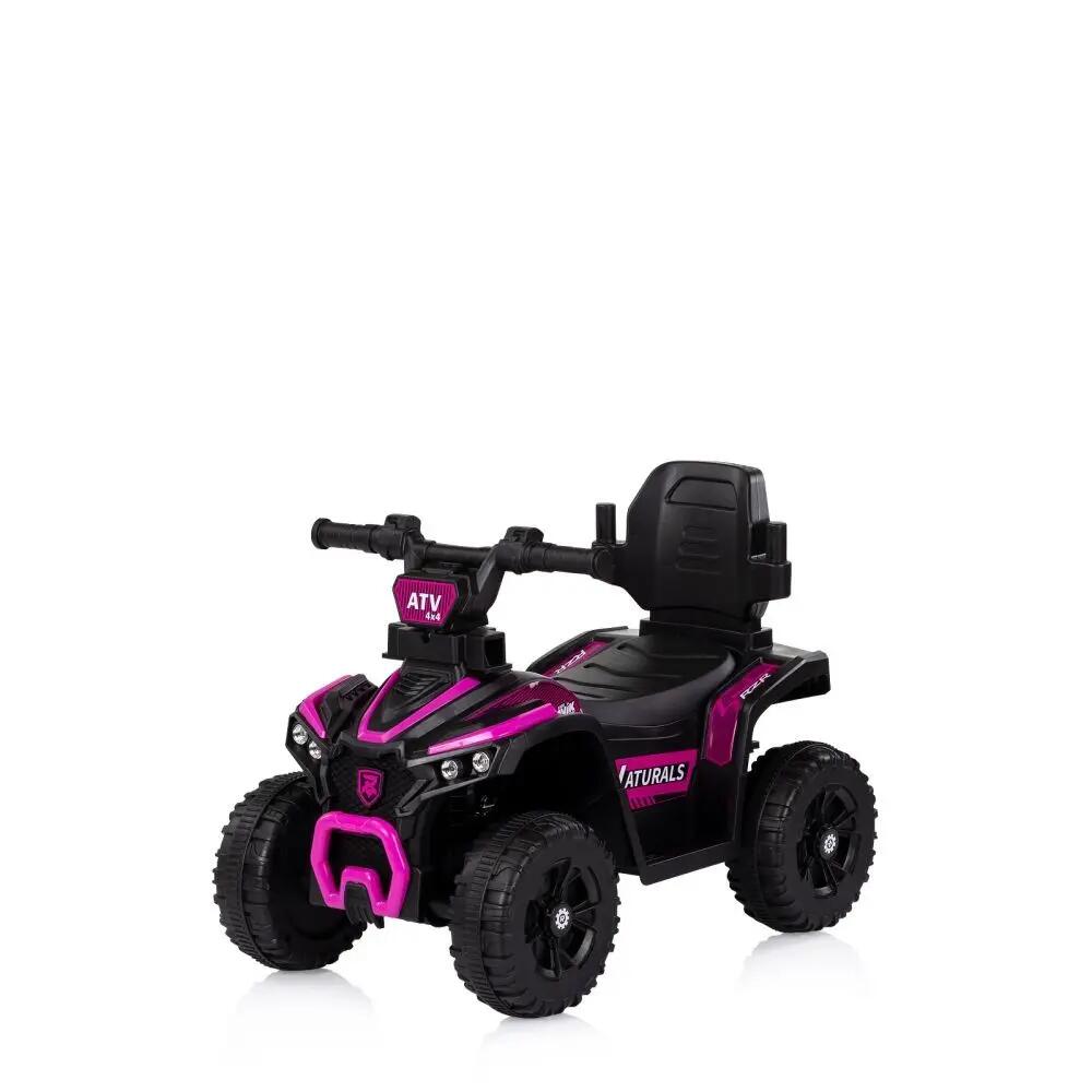 Infantil Paseo Correpasillos ATV 2 en 1 empuje parental luces Pink 3/5