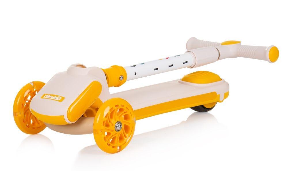 Infantil Paseo Patinete plegable RAPIDO LED 3 ruedas ajustable Yellow 5/5
