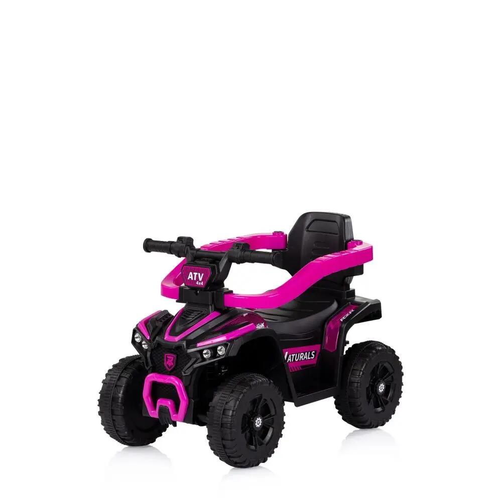 Infantil Paseo Correpasillos ATV 2 en 1 empuje parental luces Pink 2/5