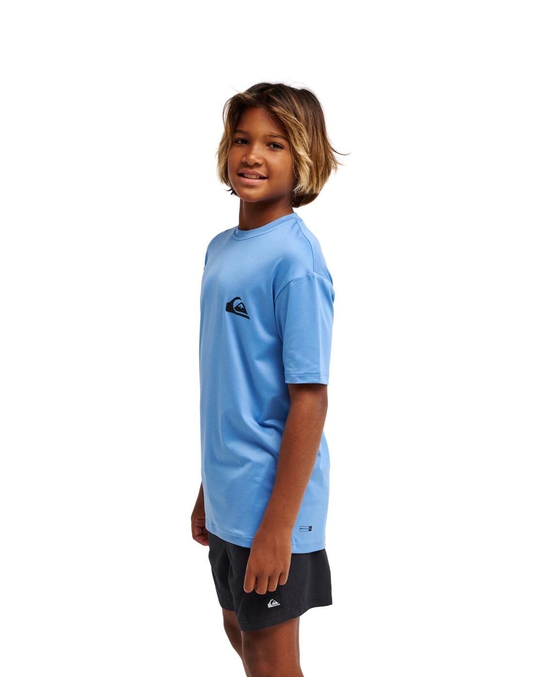T-shirt de surf à manches courtes EVERYDAY SURF Bleu Garçon 3/4