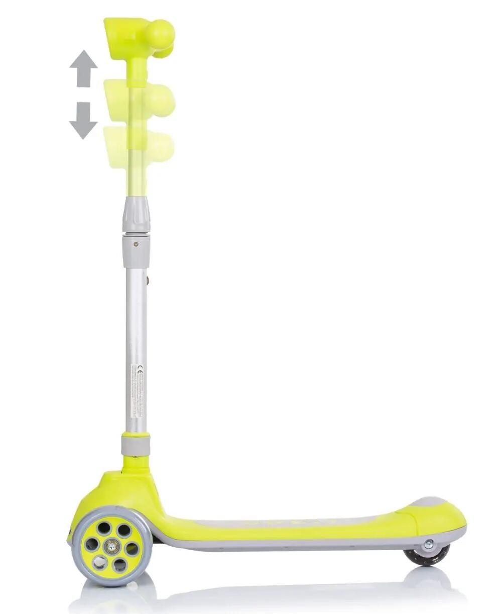 Infantil Paseo Patinete plegable aluminio ORBIT LED 3 ruedas Green 3/5