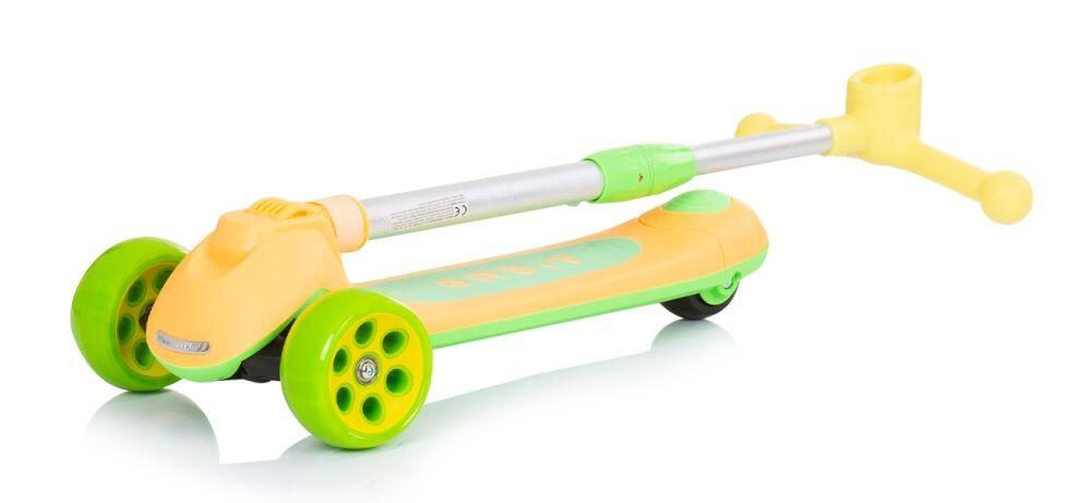 Infantil Paseo Patinete plegable aluminio ORBIT LED 3 ruedas Orange 2/5