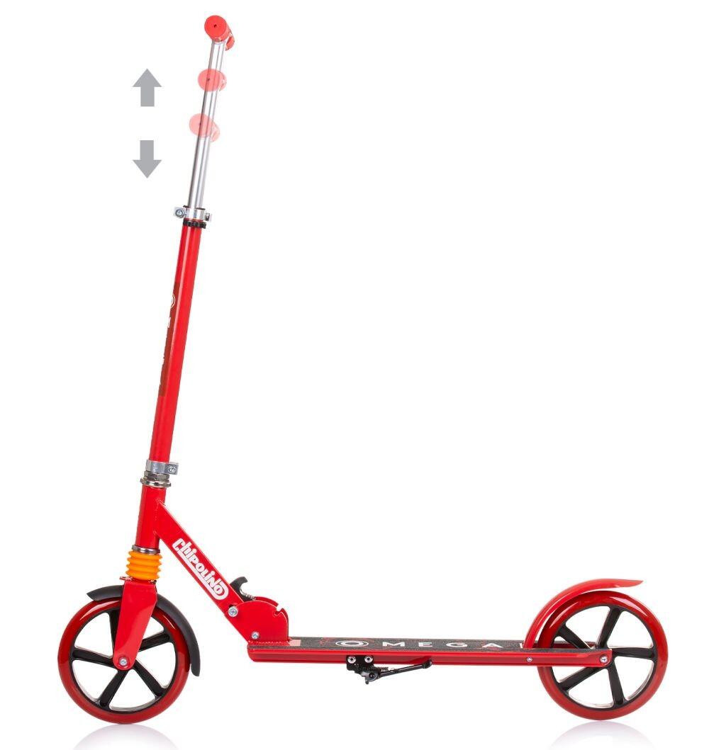 Infantil Paseo Patinete plegable aluminio OMEGA 200mm ABEC-7 Red 2/3