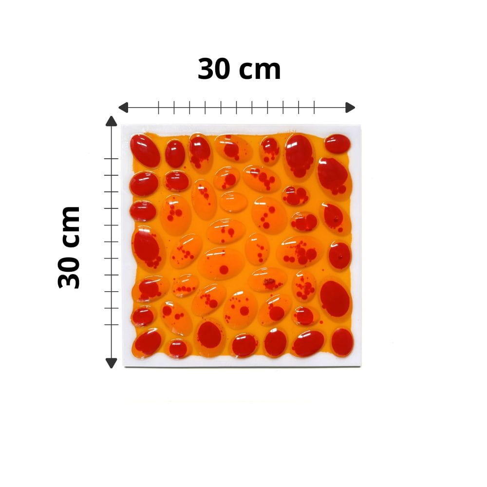 Enfant Sensoriel Dalles de sol liquides tapis de gel 4pcs 30x30cm Multicolore 3/3