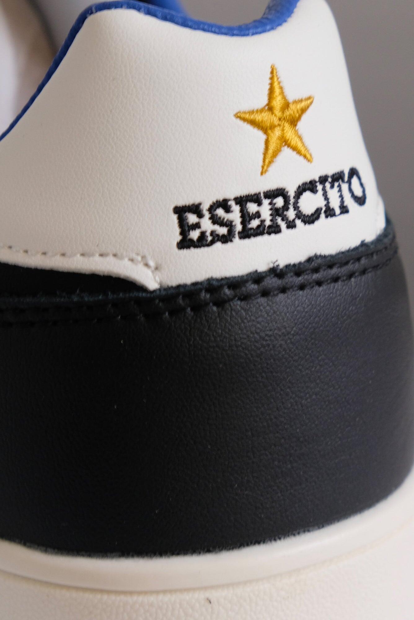 Sneakers nere Esercito uomo in camoscio e nylon 3/4