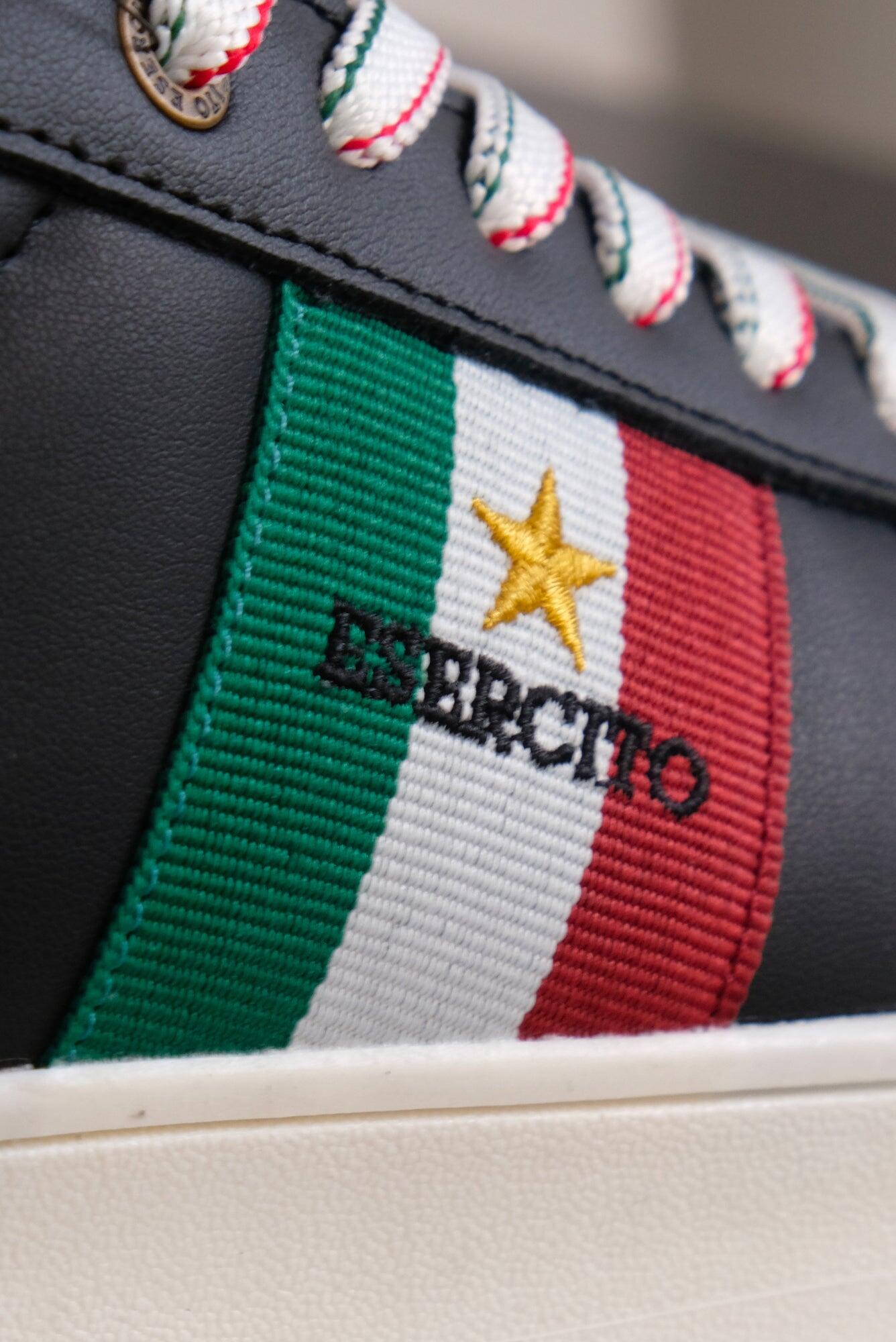 Sneakers nere Esercito uomo in camoscio e nylon 2/4