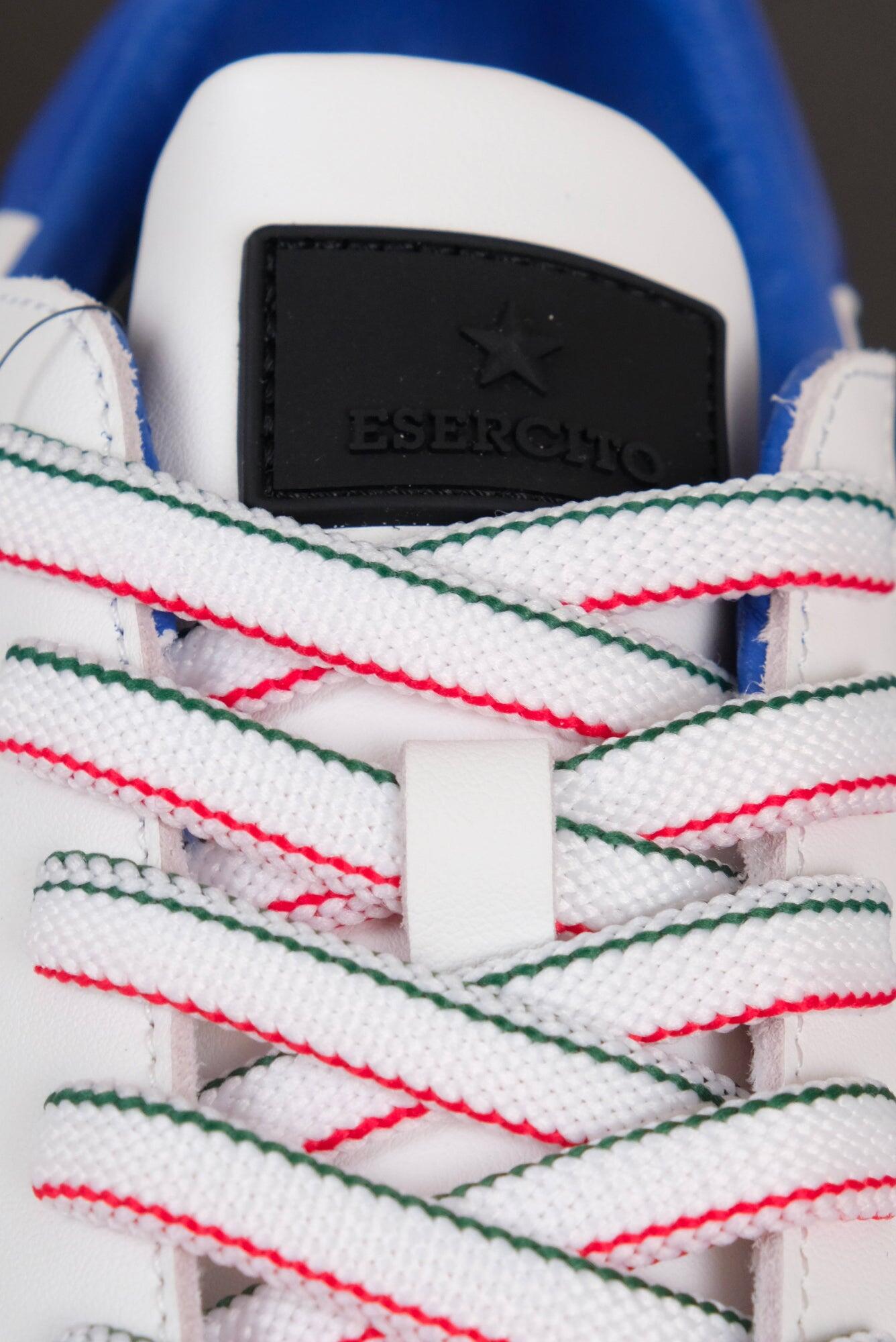 Sneakers bianche Folgore uomo in pelle 3/4