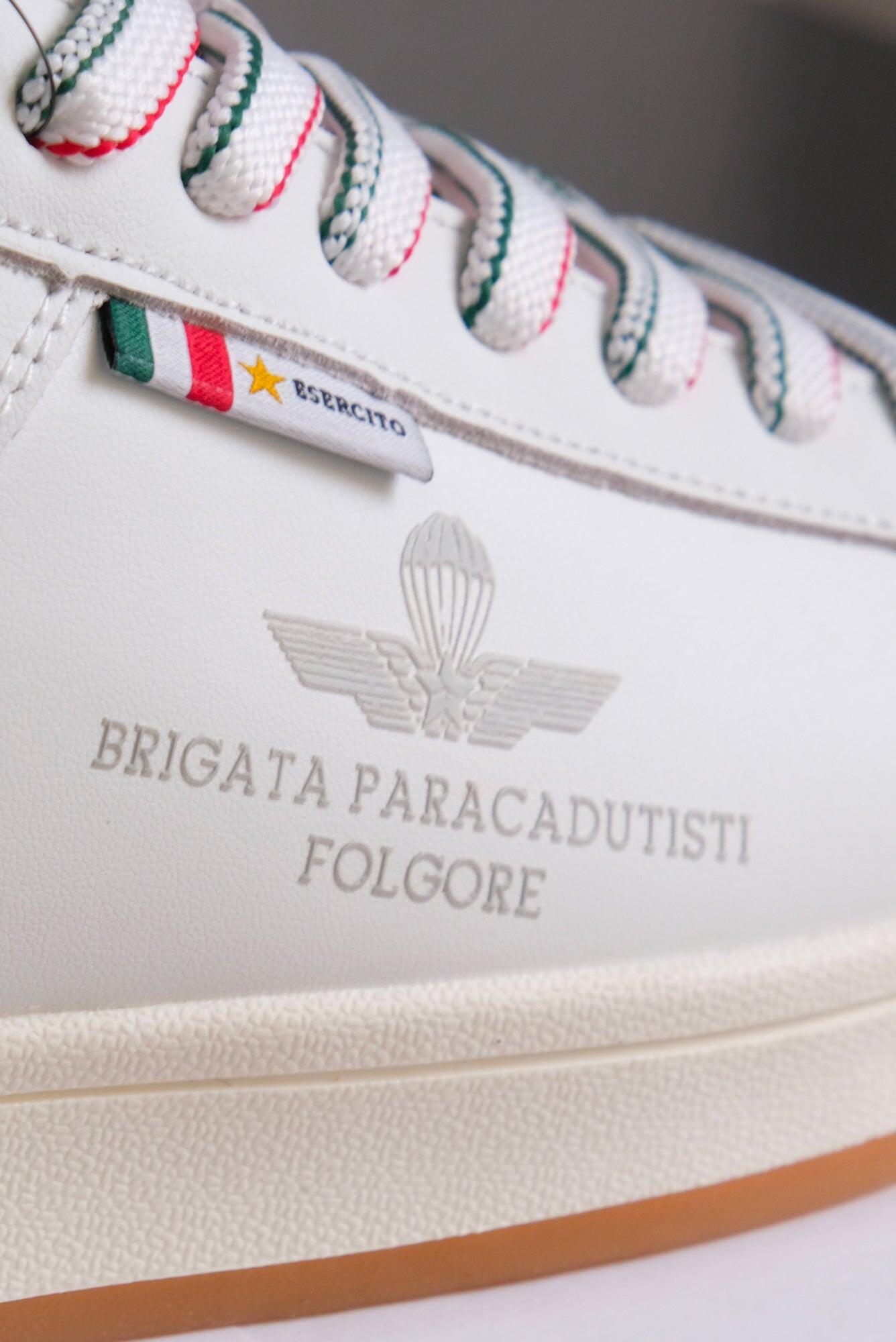 Sneakers bianche Folgore uomo in pelle 2/4