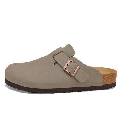 Birkenstock boston birkibuc slippers volwassenen
