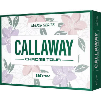 Boite de 12 Balles de Golf Callaway Chrome Tour Major Series
