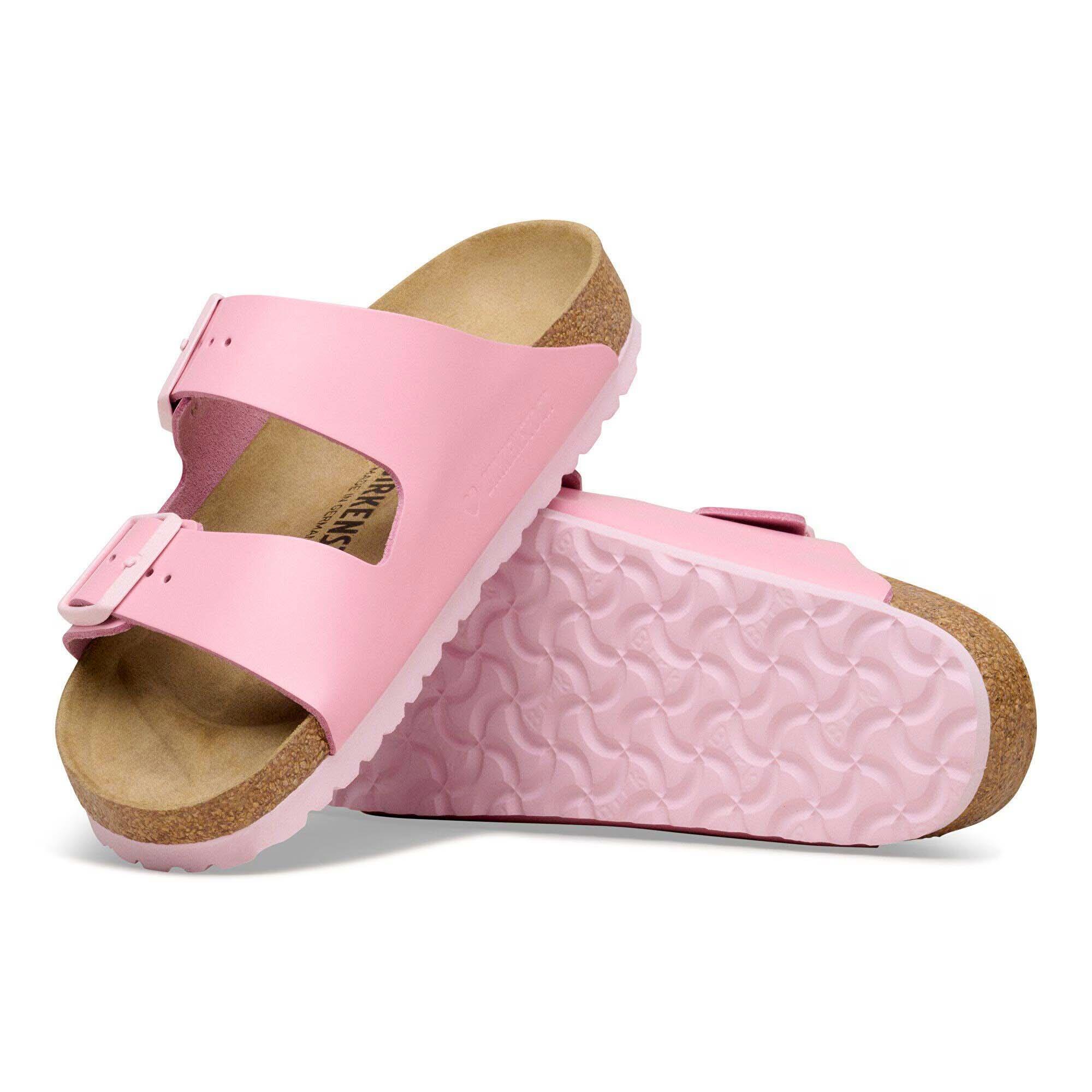 Chinelos Birkenstock Arizona Couro Natural Envernizado Adulto 3/5
