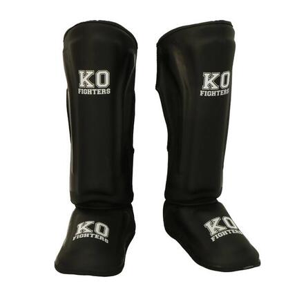 KO Fighters – Schienbeinschoner Kickboxen – Muay Thai & MMA – Schwarz