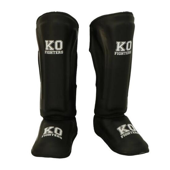 KO Fighters – Schienbeinschoner Kickboxen – Muay Thai & MMA – Schwarz