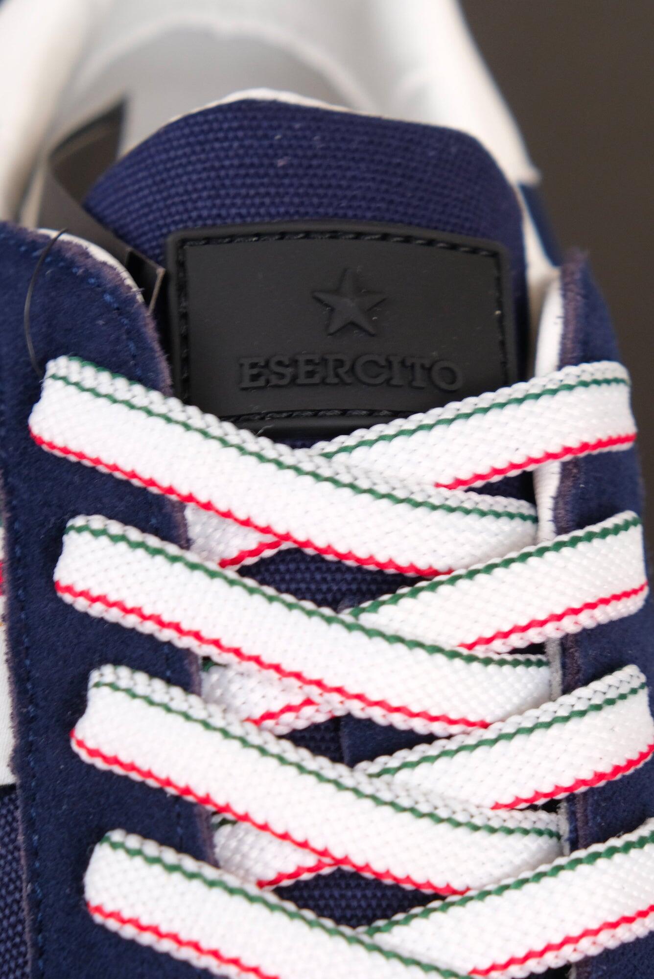 Sneakers blu Esercito uomo in pelle 4/4